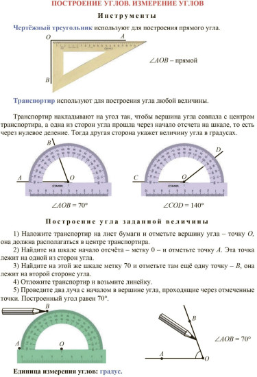 Геометрия. 5-6 классы: комплект из 4 карт для подготовки к контрольным работам, экзаменам