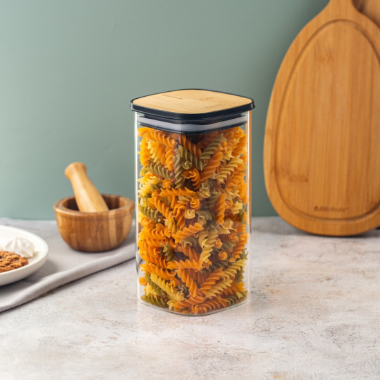 Банка для сыпучих продуктов Jar Bamboo квадратная