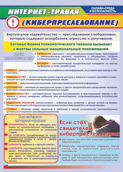 Комплект плакатов «Онлайн-среда и безопасность. Как уберечь себя от виртуальных рисков»