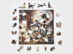 Пазл деревянный «Кошкин домик» - Фото 3