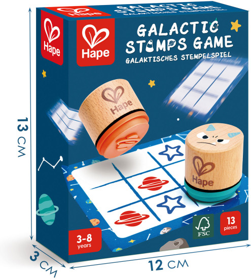Настольная игра «Космические приключения» Крестики-нолики со штампами