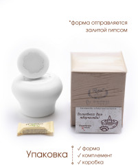 Силиконовый молд кашпо Тыква - Фото 8