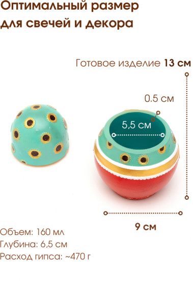 Силиконовая форма кашпо Матрешка