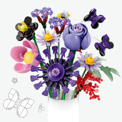Конструктор Botanicals 11507 Цветочный букет Оливии Родриго. Olivia Rodrigo's Flower Bouquet - Фото 7