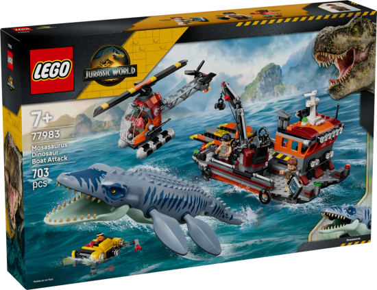 Конструктор LEGO® 77983 Нападение мозазавра на корабль