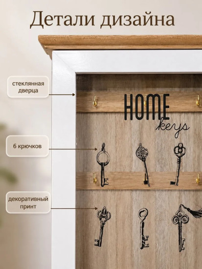 Ключница с дверцей «Home Keys»