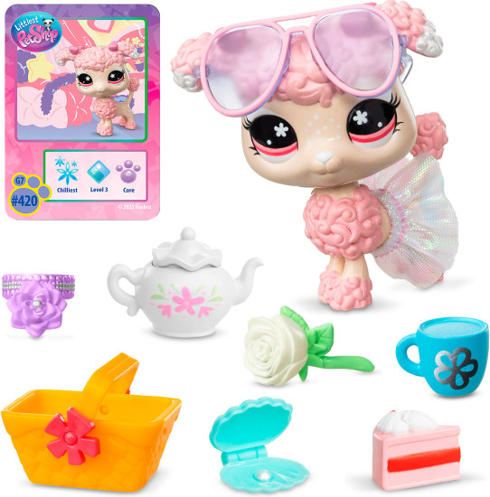 Игровой набор LPS "Стиль", фигурка животного с аксессуарами, Пудель