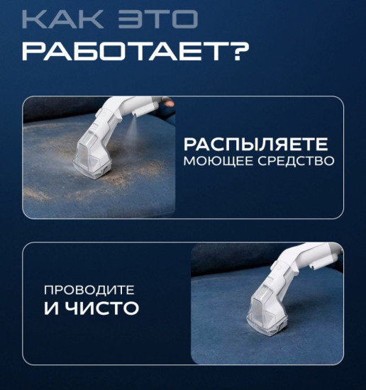 Моющий пылесос VC-750W белый