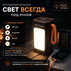 Внешний аккумулятор YM-657 20000 мАч 12 Вт черный, оранжевый - Фото 5