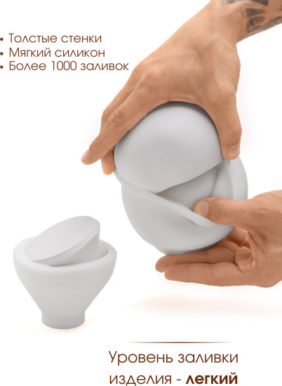 Силиконовая форма кашпо «Груша»