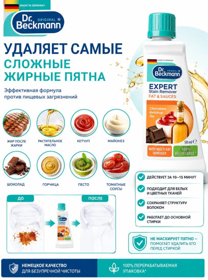 Пятновыводитель «Жиры и соусы»