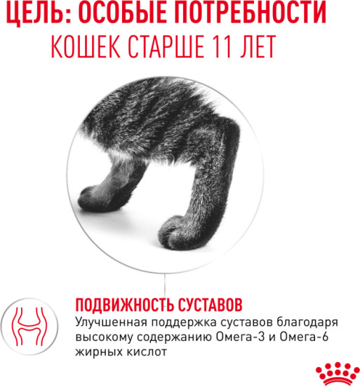 Корм сухой для пожилых кошек «Ageing 11+»