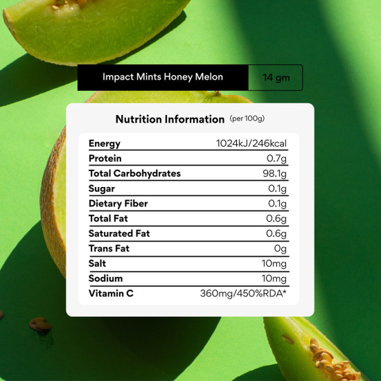 Драже освежающие со вкусом медовой дыни «Honey Melon Mints»