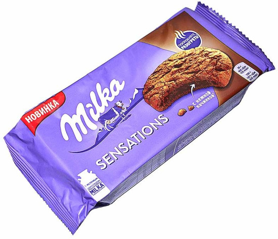 Печенье с какао и молочным шоколадом «Sensations»