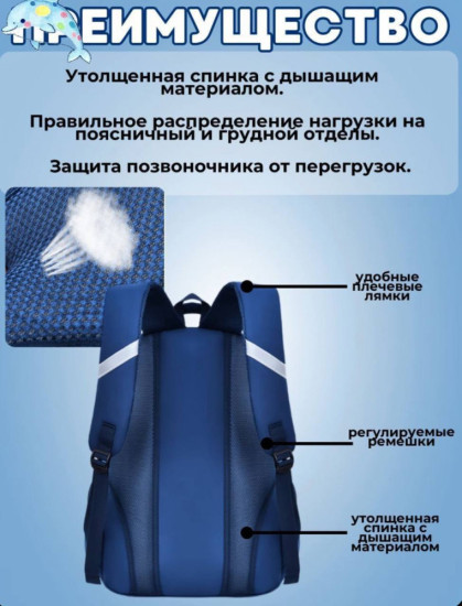 Рюкзак детский, школьный с платформой