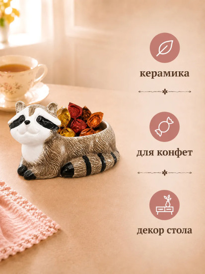Корзинка для конфет «Еноты»