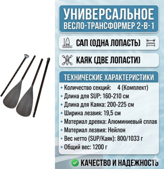 Весло двухлопостное