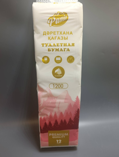 туалетная бумага 6-слойный 12 шт, первичная целлюлоза