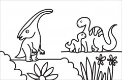 Моя первая большая раскраска «Динозавры» - Фото 1