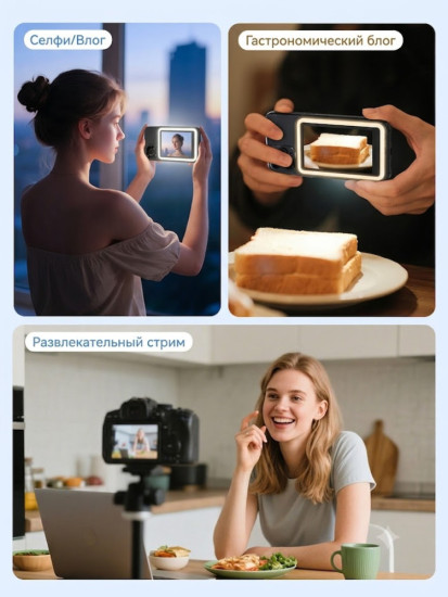 Селфи монитор магнитный С92 Black