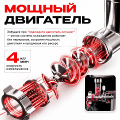 Мясорубка Aridi SASA черный - Фото 3