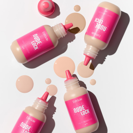 Жидкая тональная основа «Nude Lock» SPF 25, оттенок 201 Светлый бежевый
