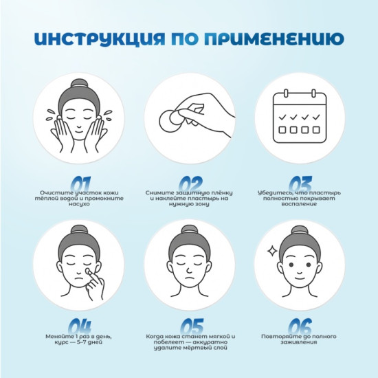 Пластыри от прыщей, папиллом и бородавок (144 шт)