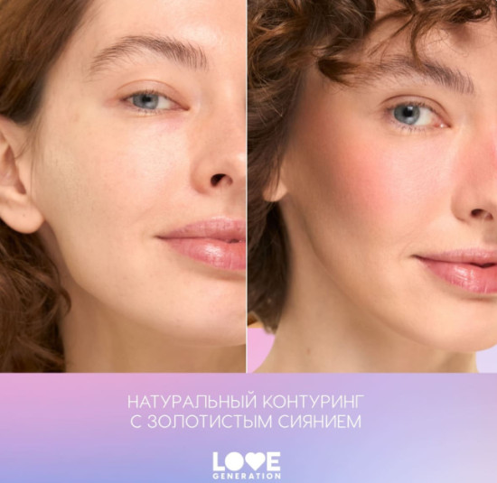 Палетка для контуринга лица — Contouring Face Palette «BlushBerry», тон 01, Strawberry Short