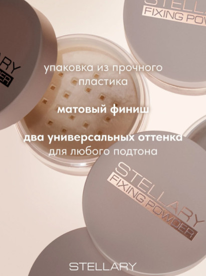 Пудра рассыпчатая фиксирующая — Perfect matte fixing powder, тон 02, transparent banana