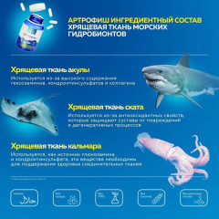 Артрофиш с глюкозамином и хондроитином хондропротектор для суставов капсулы - Фото 4