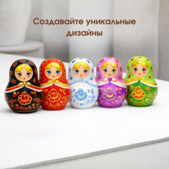 Силиконовая форма кашпо Матрешка - Фото 8