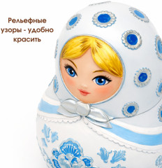 Силиконовая форма кашпо Матрешка - Фото 5