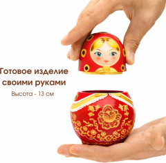 Силиконовая форма кашпо Матрешка - Фото 4