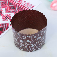 Форма бумажная для кекса, маффинов и кулича «Цветочные нити» - Фото 1