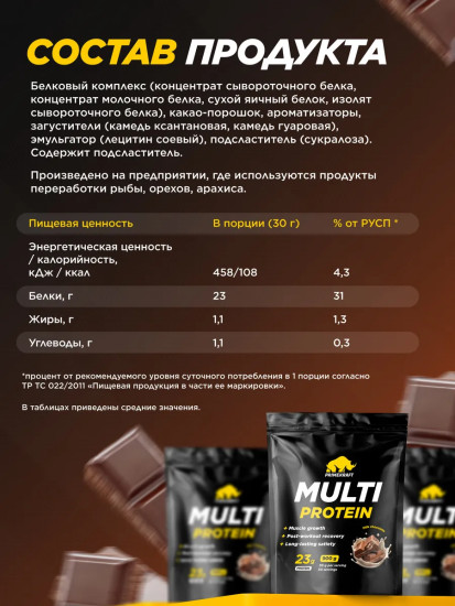 Мультипротеин со вкусом «Молочный шоколад»