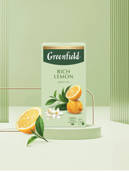 Чай зеленый с ароматом лимона «Rich Lemon»