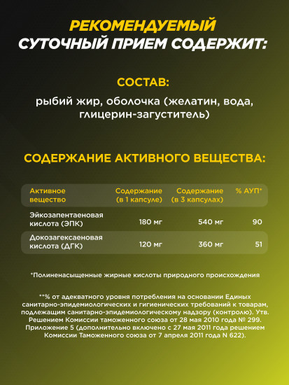 Капсулы «Омега-3»