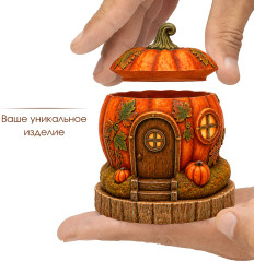 Силиконовая форма Тыква домик - Фото 7