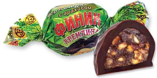 Конфеты глазированные с начинкой «Финик с арахисом»