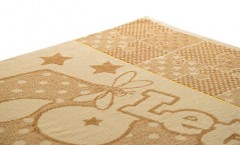 Детская махровая простыня «Winnie Puzzle» (хлопок, размер 140х180) - Фото 1