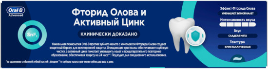 Зубная паста «Plaque Control. Контроль зубного налета»