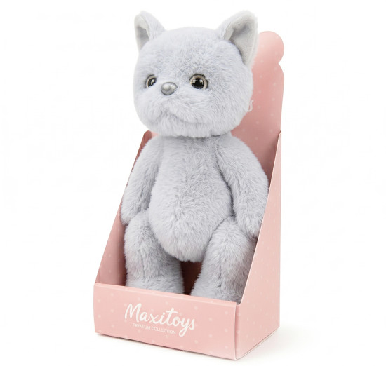 Игрушка мягкая «Котик серый»