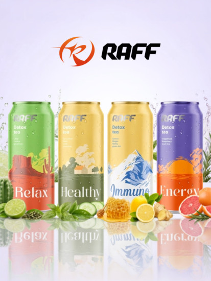 Холодный чай Black Tea RAFF «Energy» (Грейпфрут-Розмарин)