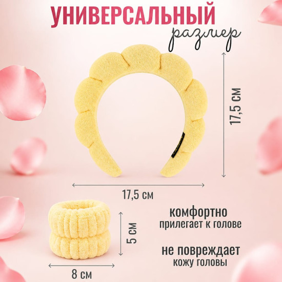 Ободок для умывания с нарукавниками