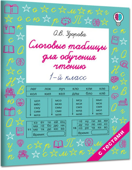 Слоговые таблицы для обучения чтению. 1 класс