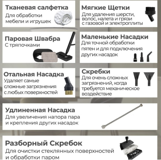 Пароочиститель для уборки дома ZQ-03