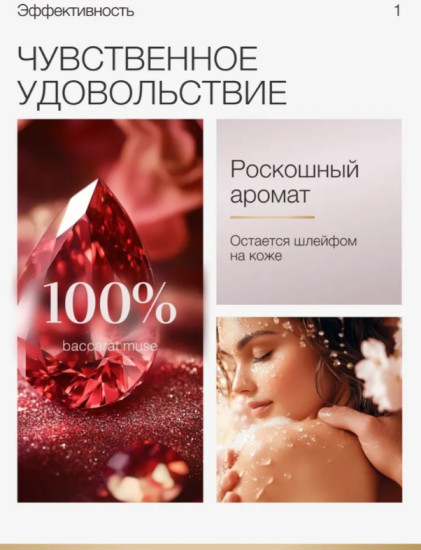 Гель для душа парфюмированный Baccarat Muse