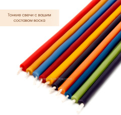 Силиконовая форма Тонкие свечи 10шт - Фото 5