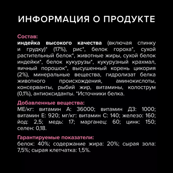 Сухой корм для котят Kitten Sensitive Digestion, индейка