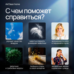 Очиститель воздуха с HEPA-фильтром H13 AirClean Home - Фото 6